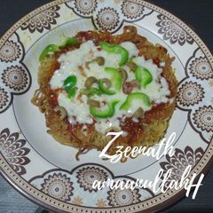 A picture of Maggi Noodles Pizza.