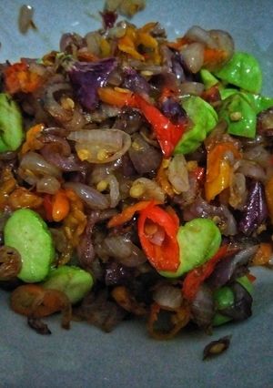 Foto resep Tumis Bawang Merah + Pete