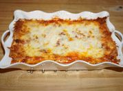 Una foto de lasagna integral