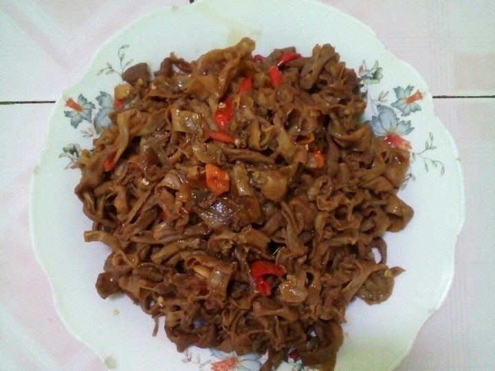 Cara Gampang Menyiapkan 20. Oseng Usus Pedas, Lezat