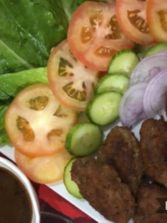 A picture of Turkish kabab.