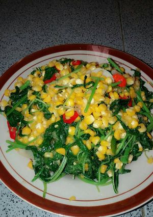 Foto resep Tumis Bayam Jagung