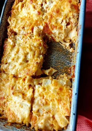 Darált húsos rakott tészta recept fotója