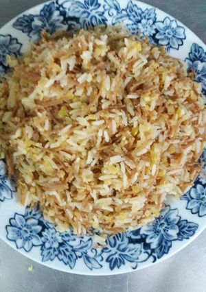 صورة لوصفة رز بالعدس والشعريه