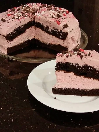Easy Ways Prepare|Recipe} Chocolate  Layer Cake with Cherry Cheesecake Filling and Frosting the So Delicious, Can Pamper Your Tongue