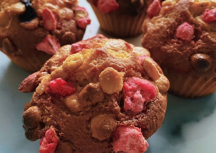 Recette Délicieuse Muffins aux pralines roses 🌺