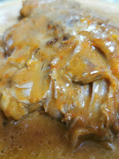Una foto de Cabeza de lomo de cerdo en su jugo con verduras (olla express)