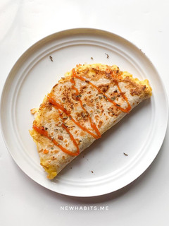 Foto resep Egg folded tortilla 364 kcal | menu diet