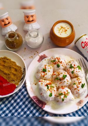 A picture of Dahi vada recipe.