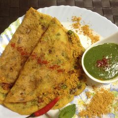 Stuffed Mixed Dal Cheela A picture of Stuffed Mixed Dal Cheela.