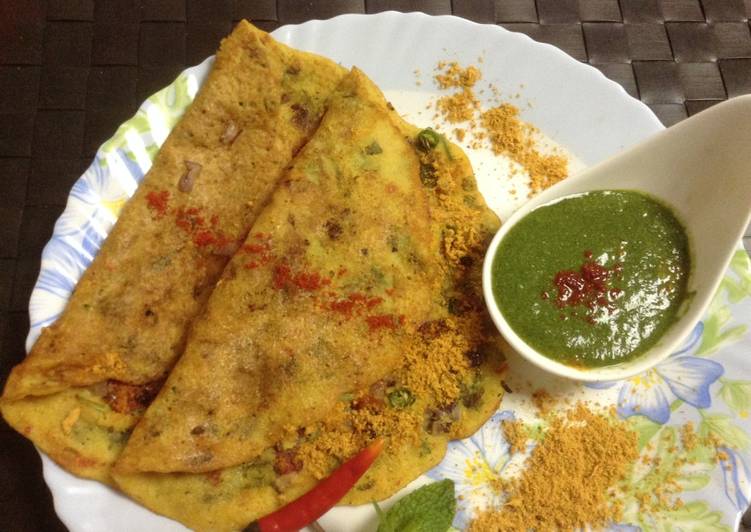 Step-by-Step Guide to Prepare Speedy Stuffed Mixed Dal Cheela
