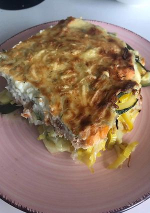 Une photo de Gratin de pommes de terre et saumon fumé