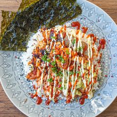 Salmon and rice 🍚 🐠 A picture of Salmon and rice 🍚 🐠.