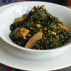 A picture of Okro soup.