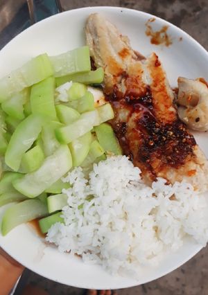 Hình của món Cá basa áp chảo sốt tiêu (eat clean).