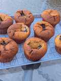Pudinggal töltött kókuszos muffin