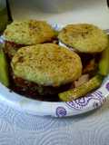 Something unique but still yummy, or pepperoni burger with cauliflower bun