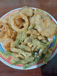 Foto resep 11. Tempura Sayur Onion Ring Buncis Terong Bawang Bombay Crispy