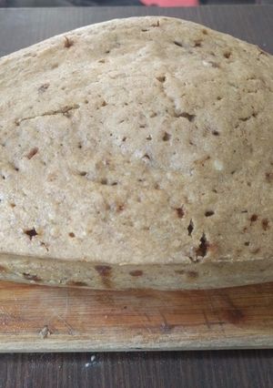 Una foto de Budín de banana y canela al microondas