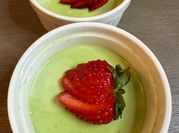 A picture of matcha gelatin