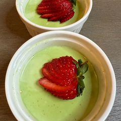 A picture of Matcha Panna Cotta.