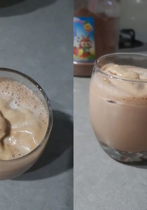 Foto resep Chocolate milkshake with peanut butter and banana