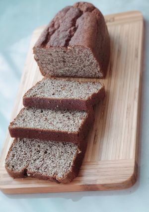 Hình của món Bánh mì hạt lanh mix dừa.