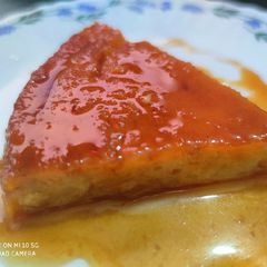 A picture of Caramel Custard Bread Pudding.