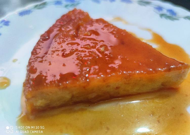 How to Prepare Super Quick Homemade Caramel Custard Bread Pudding