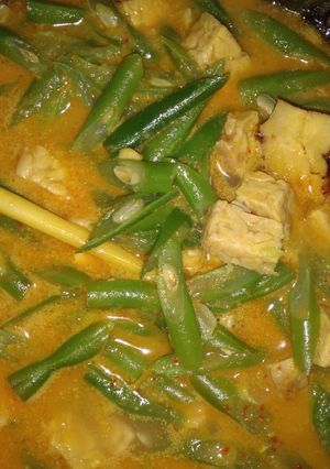 Foto resep Buncis tempe sayur santan