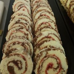 Choco swiss roll A picture of Choco swiss roll.