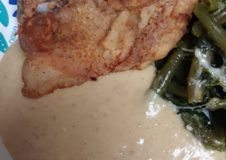 Recipe of Any-night-of-the-week Down to the Bone Porkchop with Flavorful Gravy