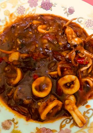 Foto resep Cumi saos padang simple pedas untuk menu sahur / buka puasa bareng keluarga