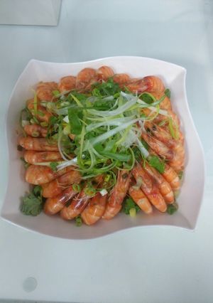 鮮蝦粉絲煲 的食譜成品照片