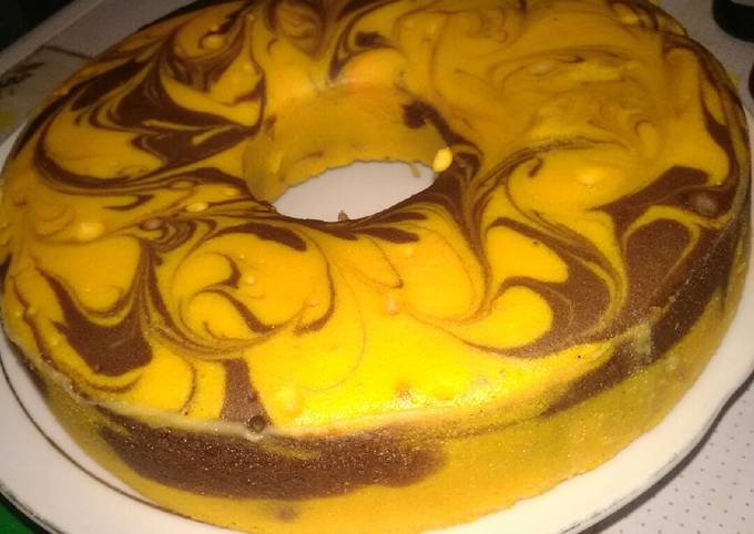 Anti Ribet, Buat Bolu air 1telur motif marmer Untuk Jualan