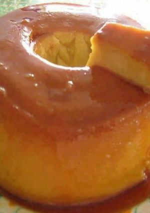 Una foto de Natilla de leche con coco