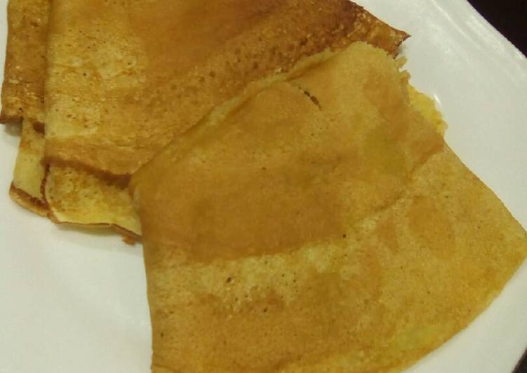 Simple Way to Make Homemade Tumeric pancakes.#4weekschallenge