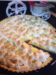 صورة لوصفة تارت الليمون (tarte au citron 🍋)