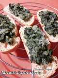 Crostini with Swiss Chard Pesto