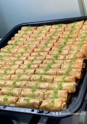 صورة لوصفة بقلاوة تركية بطريقتي الخاصة