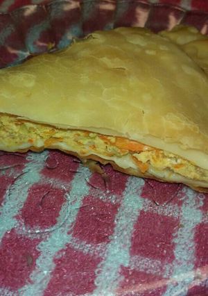 Una foto de Tarta de zucchini y zanahoria (vegetariana)