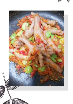 Foto resep Ceker Mercon Petai
