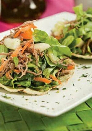 Una foto de Tostadas de salpicon