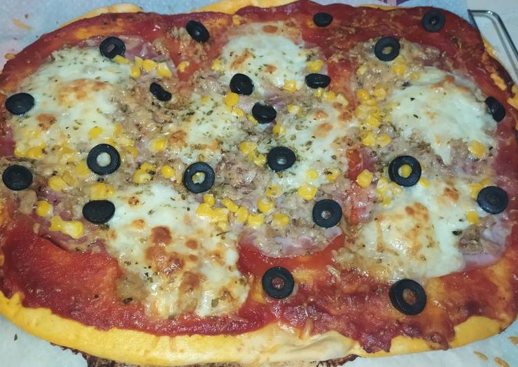Pizza casera 🍕🍕🍕🍕
