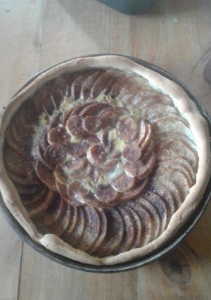 Una foto de Tarta de manzana y banana