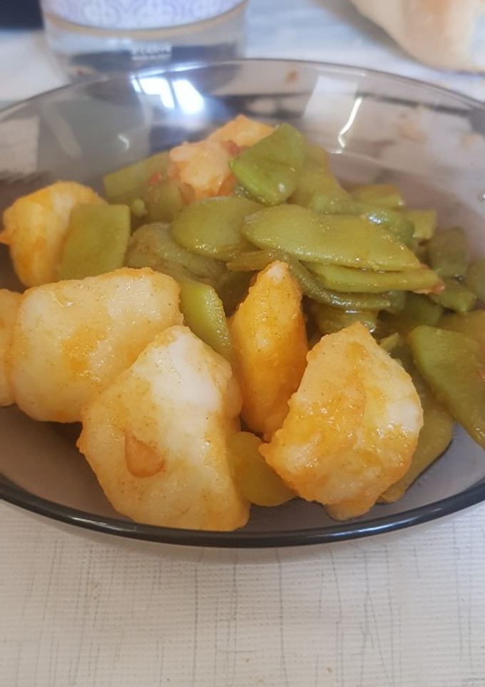 Una foto de Alubias verdes con patatas