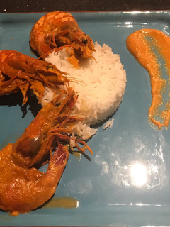 Une photo de Gambas géantes à l'armoricaine