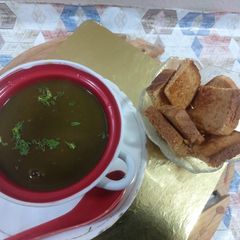 A picture of Beetroot soup.