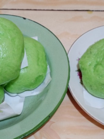 Anti Ribet, Membuat Bakpao hijau Menu Enak
