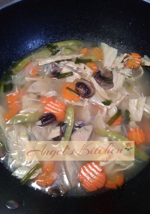 Foto resep Sop Jamur Kembang Tahu